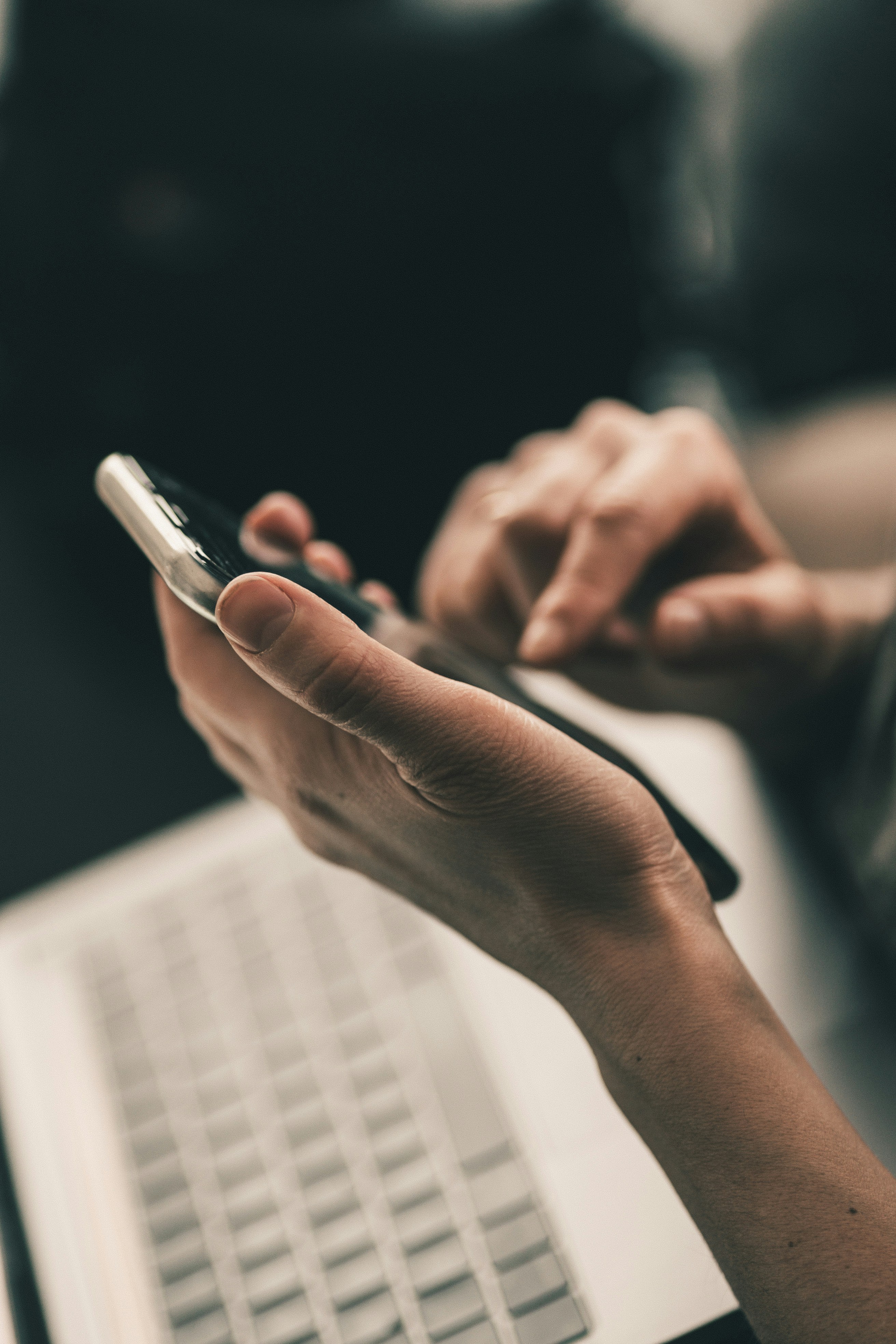 Person using their phone